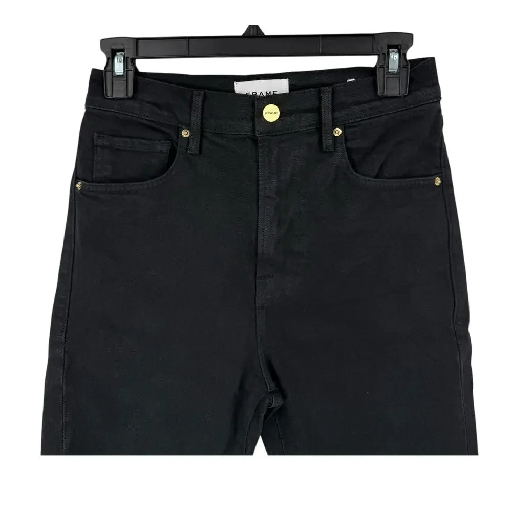 Frame Le Vintage Denim bermuda shorts black size 24 - Picture 4 of 9
